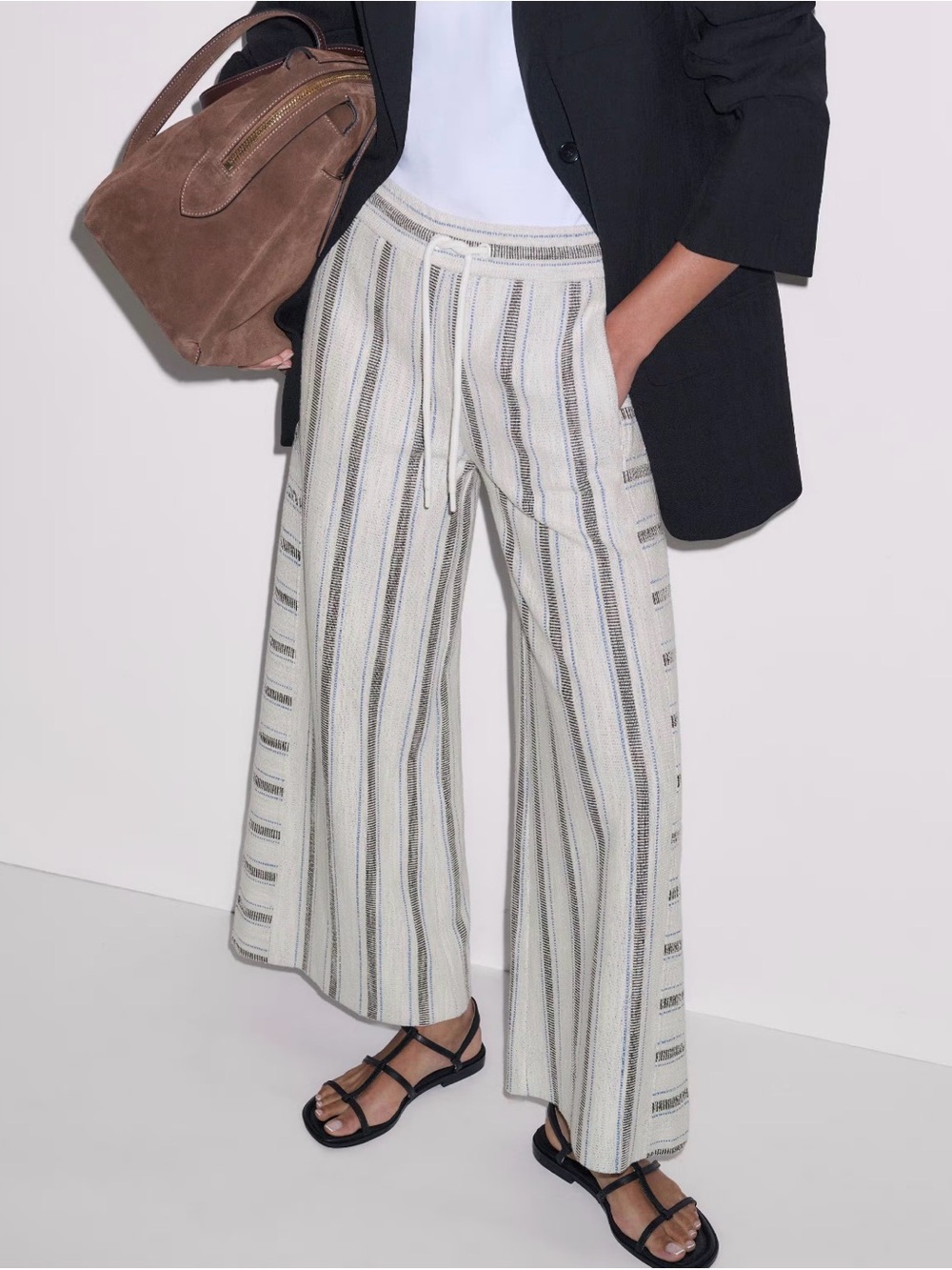 Stripe Crop Track Pant - Picture 1 of 6